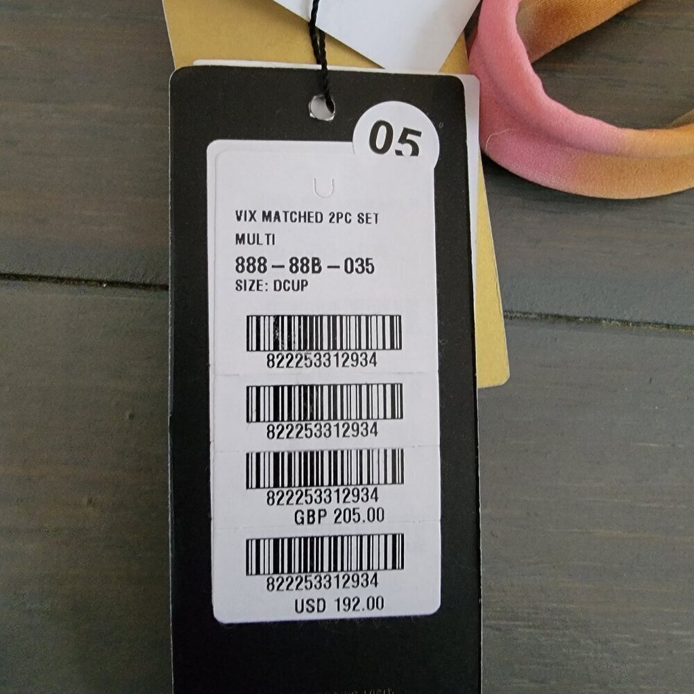 NWT Vix $192 Women Green Duala Zene Bandeau Bikini Swimsuit top size Xl  D Cup - Picture 9 of 14